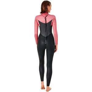 2022 Rip Curl Womens Omega 4/3mm Back Zip Wetsuit WSM9CW - Dusty Rose
